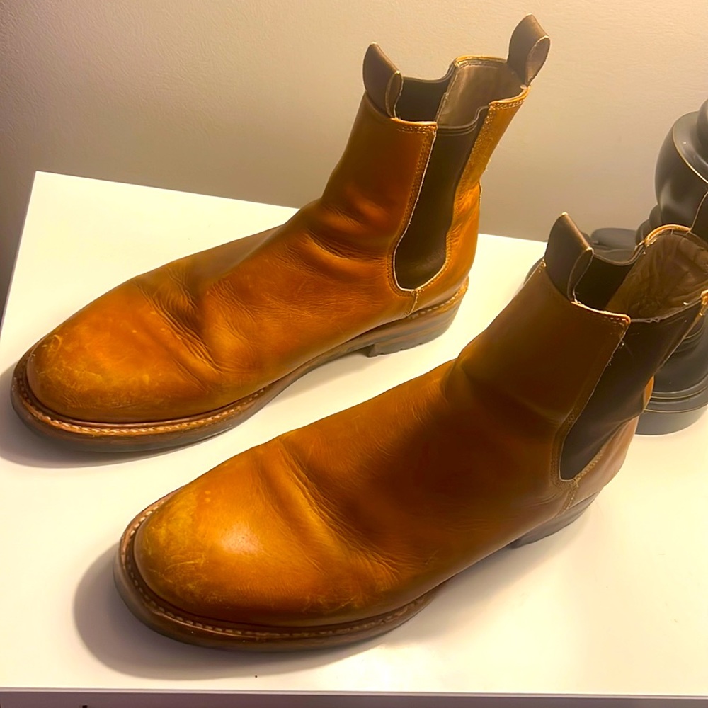 Taylor stitch ranch boot, vibram soles